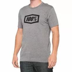 100% Icon T-Shirt - Heather Grey