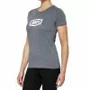 100% Icon Womens T-Shirt - Heather Grey