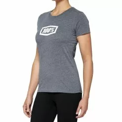 100% Icon Womens T-Shirt - Heather Grey