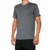 100% Mission Athletic T-Shirt - Heather Charcoal