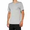 100% Mission Athletic T-Shirt - Heather Grey