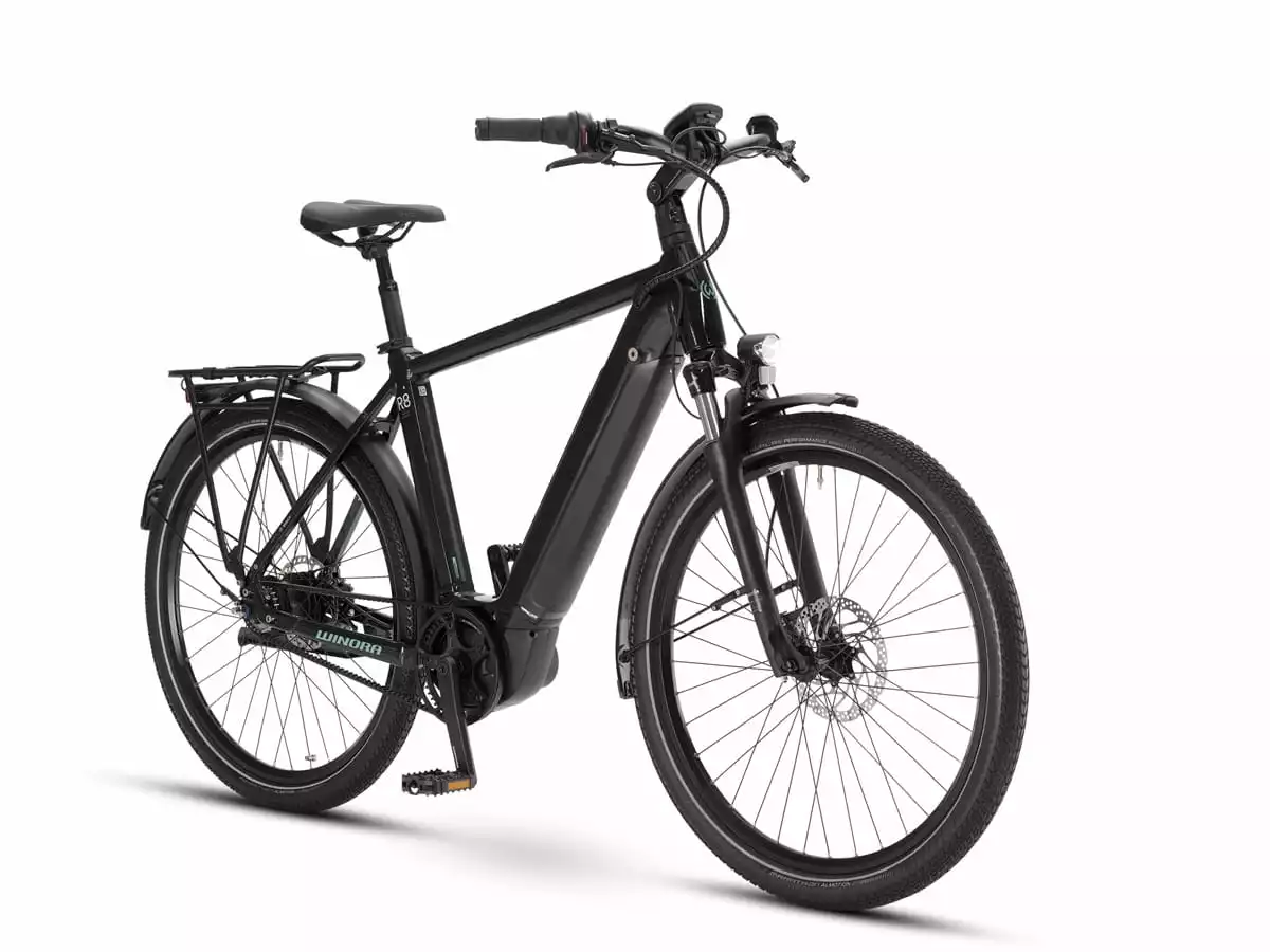 Winora Sinus R8 Herren - Onyxschwarz 2 Winora Sinus R8 Herren - Onyxschwarz – Bild 2