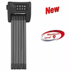 Abus Bordo Combo 6100 Zahlen-Faltschloss 90 Cm, Schwarz ST