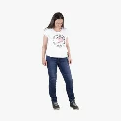 IXS Damen T-Shirt On Two Wheels - Weiss-pink -Bikes Verkaufsgeschäft iXSDamenT ShirtOnTwoWheels weiss pink 3