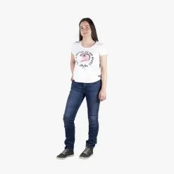 IXS Damen T-Shirt On Two Wheels - Weiss-pink -Bikes Verkaufsgeschäft iXSDamenT ShirtOnTwoWheels weiss pink 4