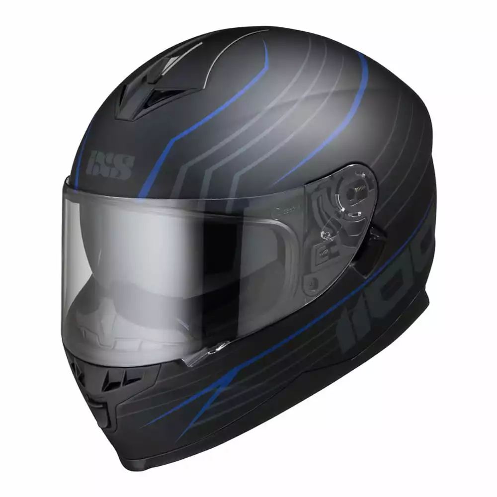 Integralhelm IXS1100 2.1 Schwarz-blau Matt 1 Integralhelm IXS1100 2.1 Schwarz-blau Matt