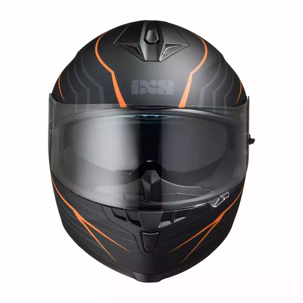 Integralhelm IXS1100 2.1 Schwarz-orange Matt 2 Integralhelm IXS1100 2.1 Schwarz-orange Matt – Bild 2