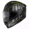 Integralhelm IXS422 FG 2.1 - Schwarz Matt-gelb Fluo