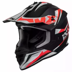 Motocrosshelm IXS362 2.0 - Schwarz Matt-rot